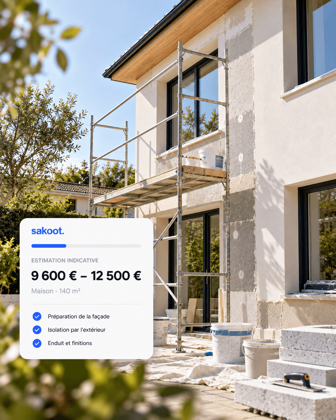Projet de rénovation de façade