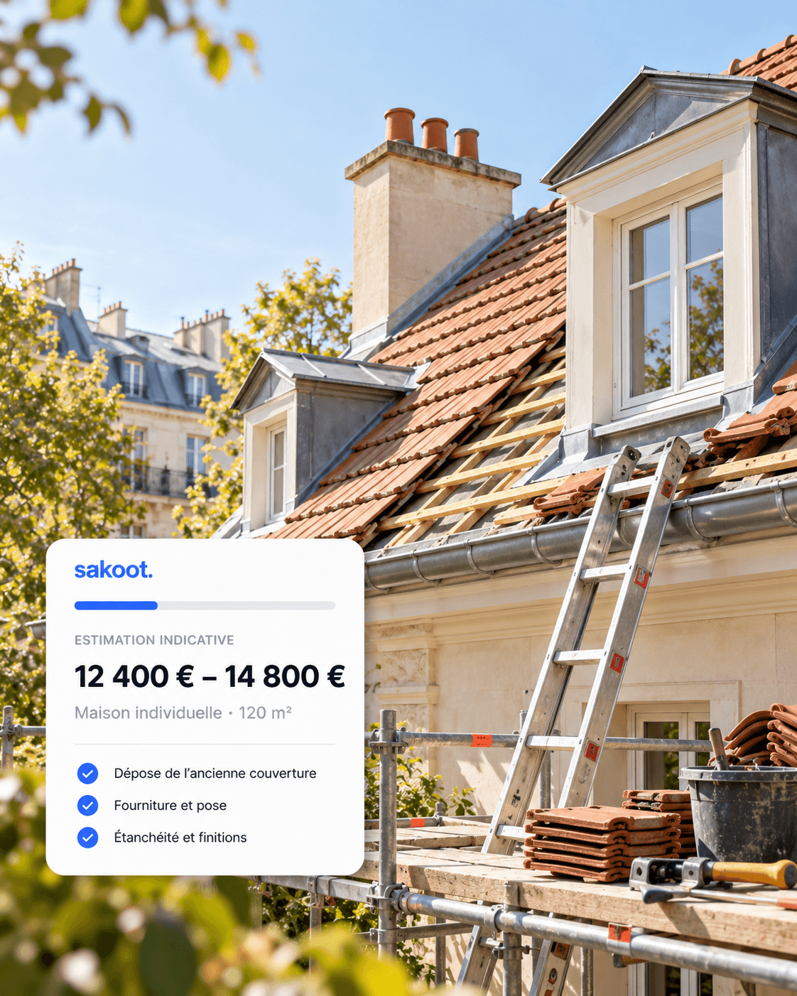 Projet de rénovation de toiture